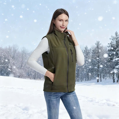 Electric Heated Vest - 9 Heat Zones, USB Rechargeable, Winter Warmth