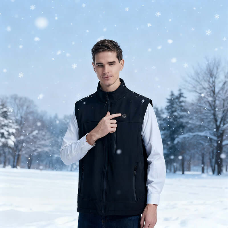 Electric Heated Vest - 9 Heat Zones, USB Rechargeable, Winter Warmth